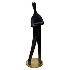 Carl Aubock "My Son" Patinated Brass Sculpture #4752