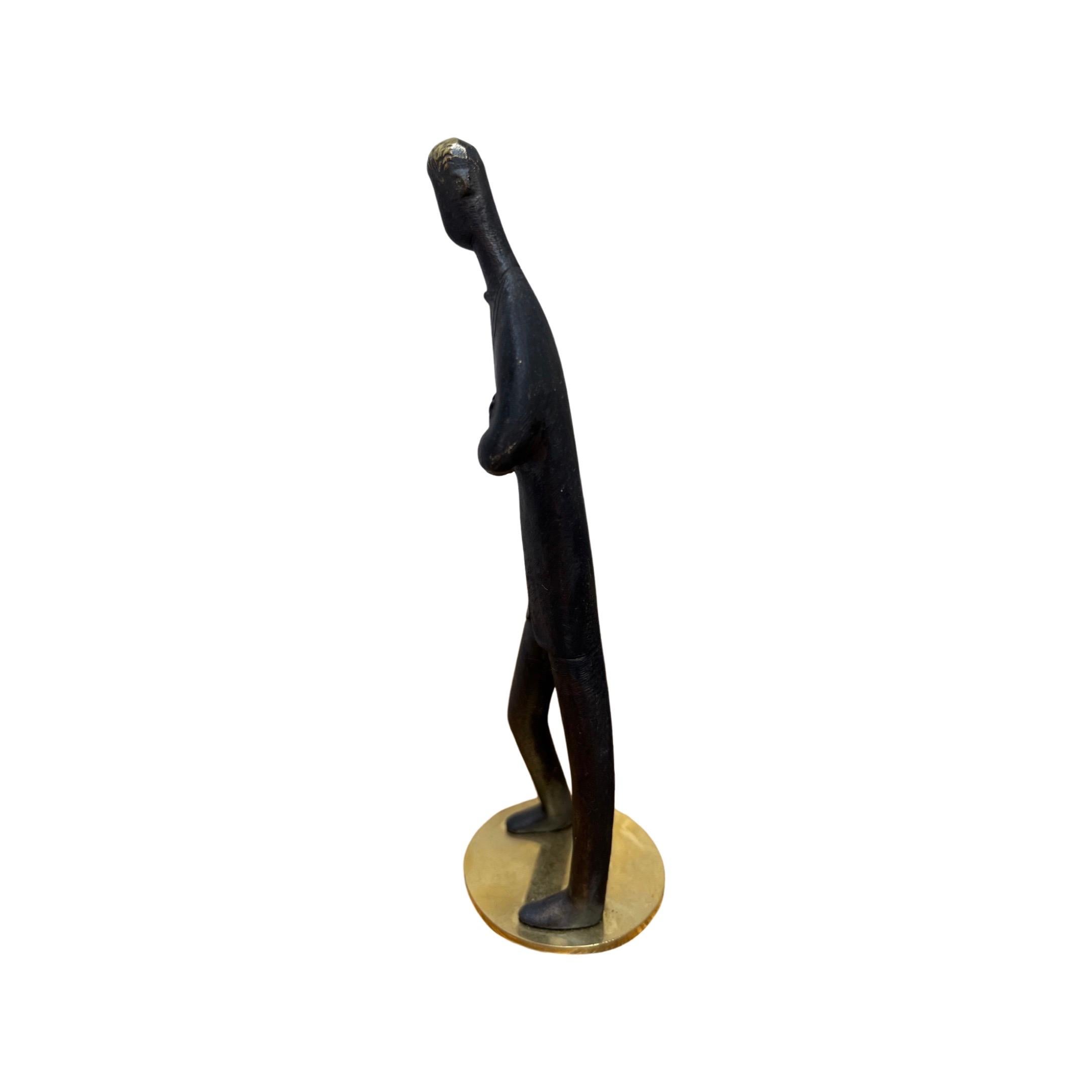 Patiné Sculpture en laiton patiné « My Son » de Carl Aubock n° 4752 en vente