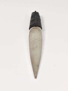 Carl Auböck Nickel-Plated Brass Leather Letter Opener, Paper Knife, 1950s