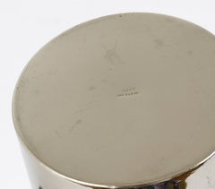 Carl Auböck Nickel-Plated Cocktail Shaker, Brass, Leather, Austria, 1950s