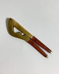 Carl Auböck Nussknacker Messing & Leder Auböck Werkstatt Österreich 1950er Jahre