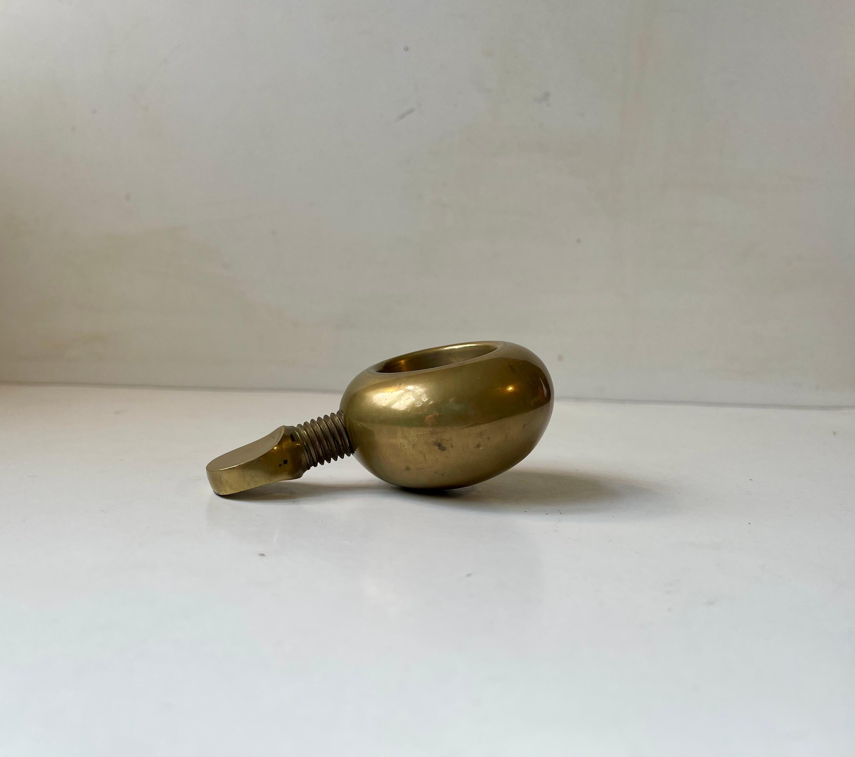 Carl Auböck Nutcracker in Brass for Werkstätte Carl Auböck, Austria 1950s In Good Condition For Sale In Esbjerg, DK
