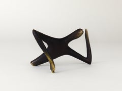 Carl Auböck Optimist Pessimist Handcrafted Messing-Skulptur, Modell #4059