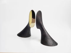 Carl Auböck Pair of #3651 Bookends, Patinated Brass, Austria, 2022
