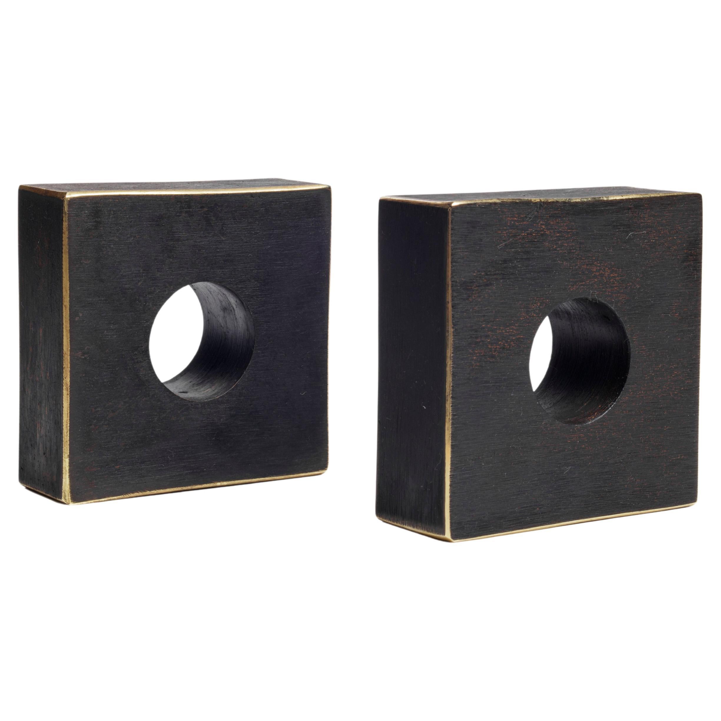 Carl Auböck Pair of #4575-1 Bookends "Square", Austria 2022