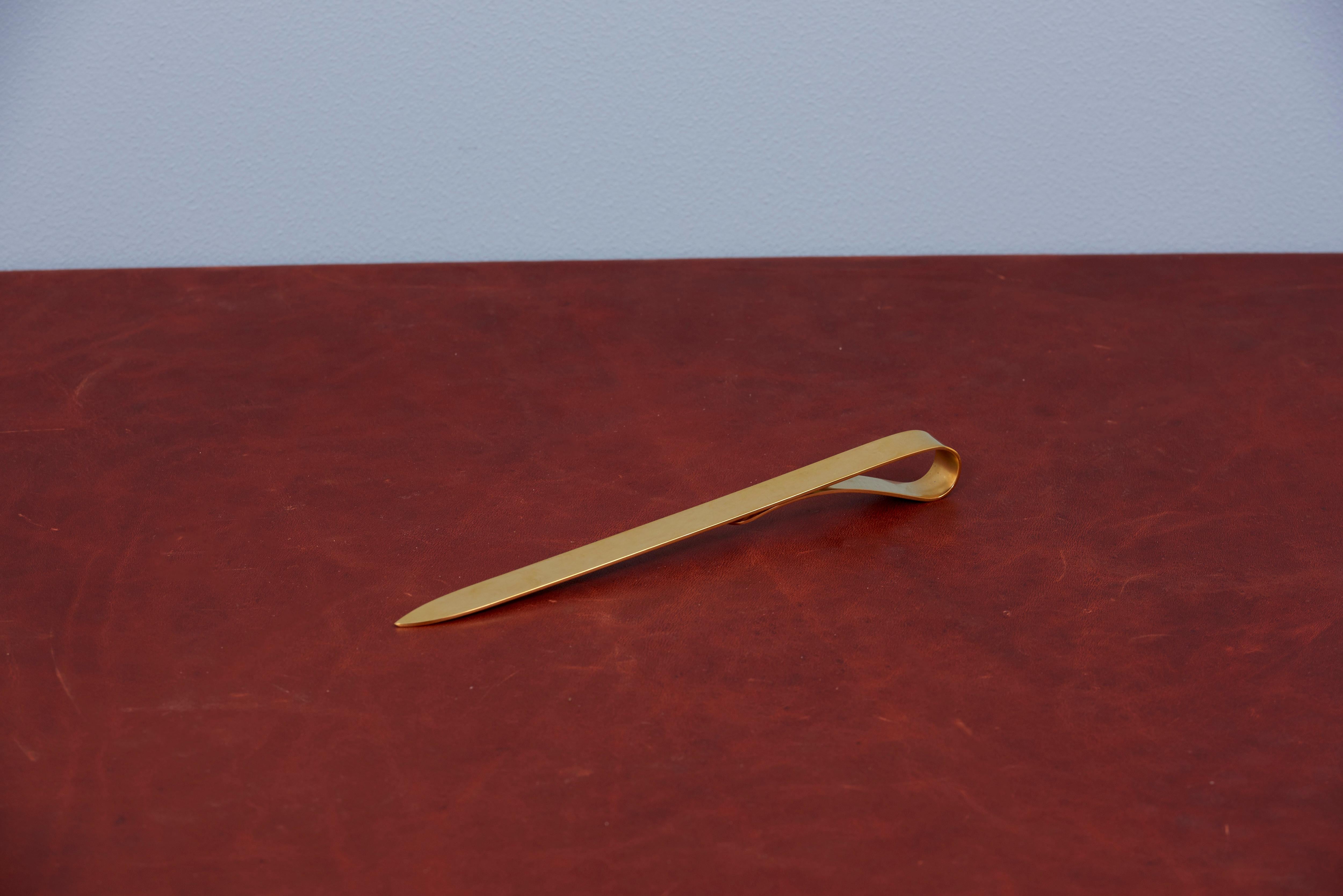 Brass paperknife by Carl Auböck.