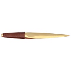 Carl Auböck Paperknife with Leather Handle #4233