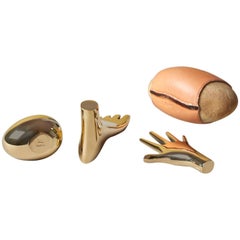 Carl Auböck Paperweight Set as Used by Walter Gropius