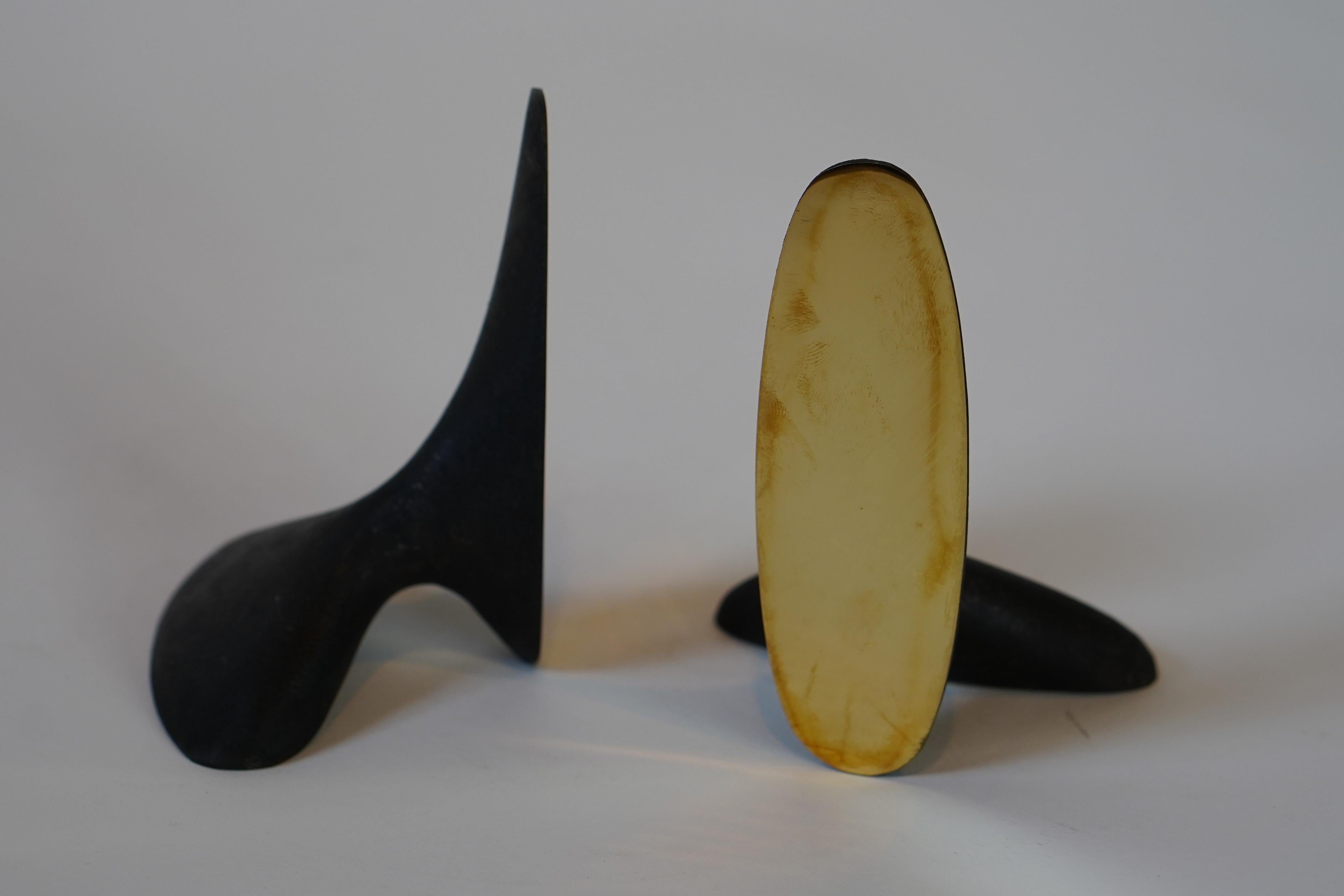 Austrian Carl Aubock Patinated Brass Bookends #3653 For Sale