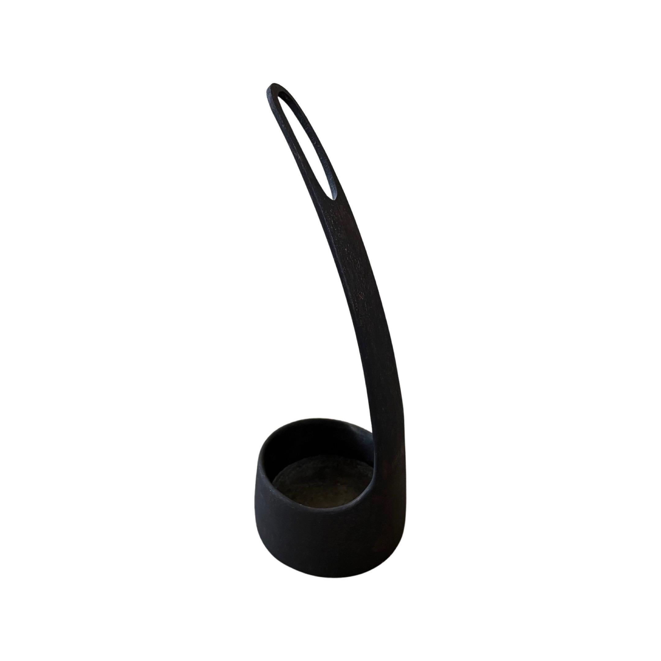 Patinato Vaso in ottone patinato Carl Aubock #4276 Design anni '50 in vendita