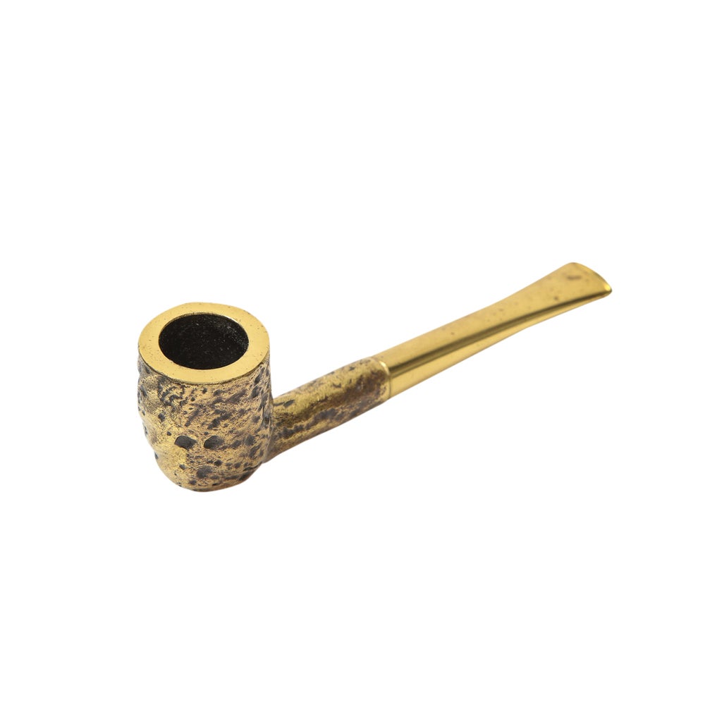 Carl Auböck Pipe Paperweight, Brass, Signed