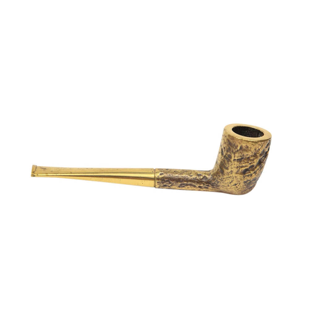 Fermacarte per pipa Carl Auböck, ottone, firmato. Fermacarte in ottone in scala ridotta e meticolosamente dettagliato del designer viennese Carl Auböck.