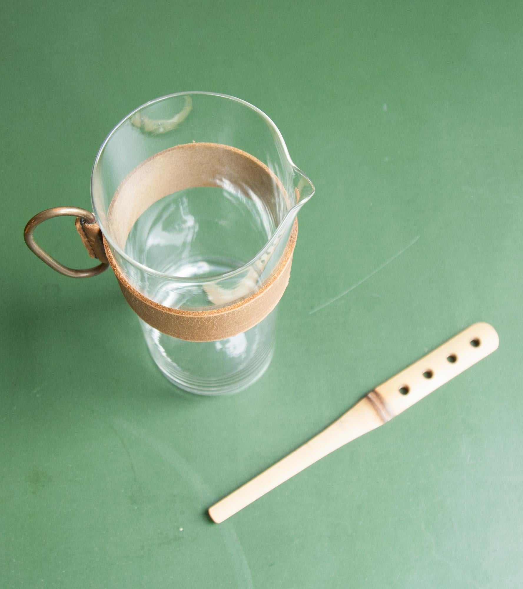 Mid-20th Century Carl Auböck Pitcher and Bamboo Stirrer