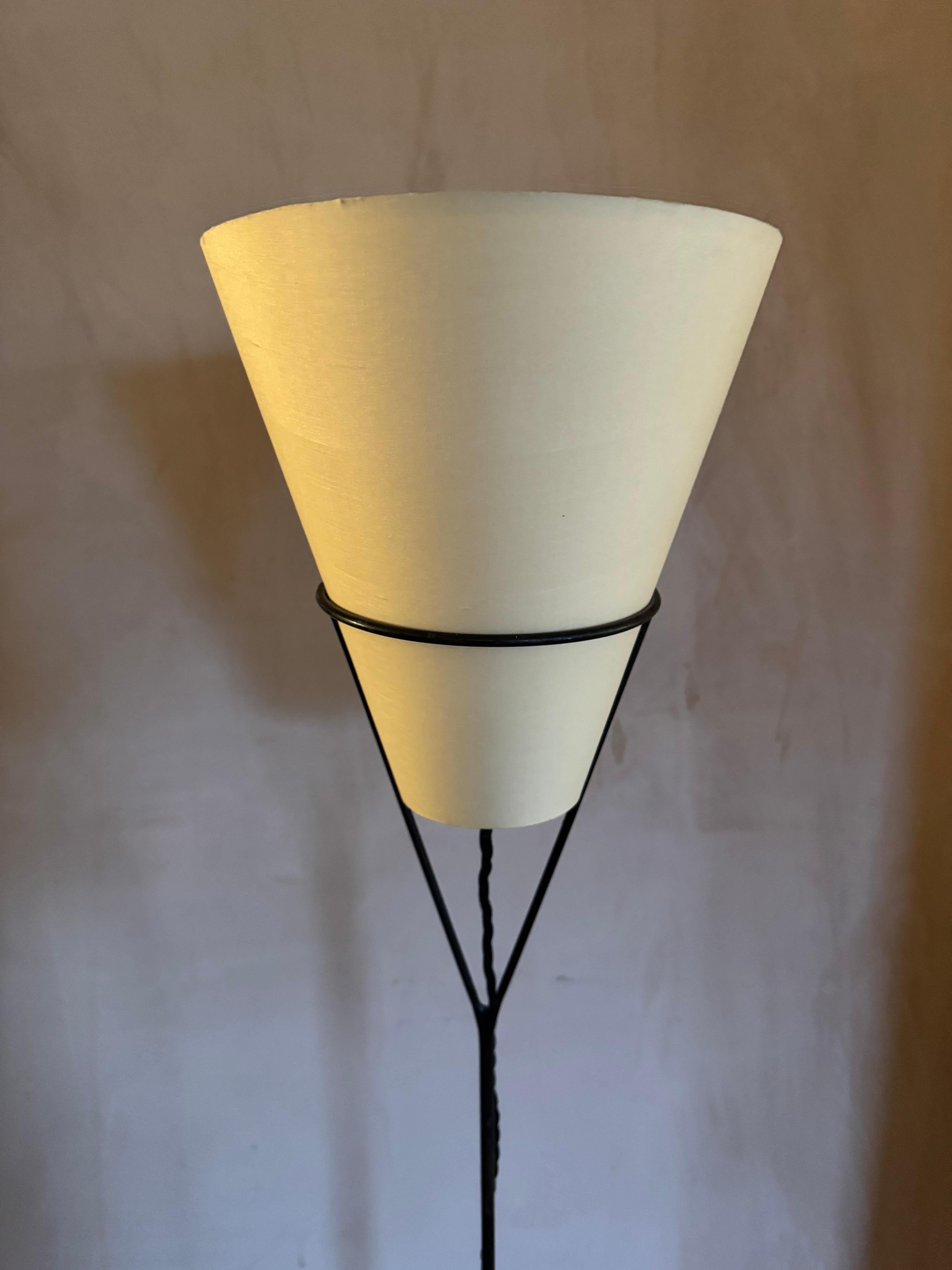 Lámpara de pie Carl Aubock rara 1ª edición Vice Versa Esmaltado en venta