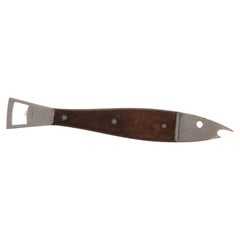 Carl Auböck Fish Bottle Opener in Rosewood & Steel