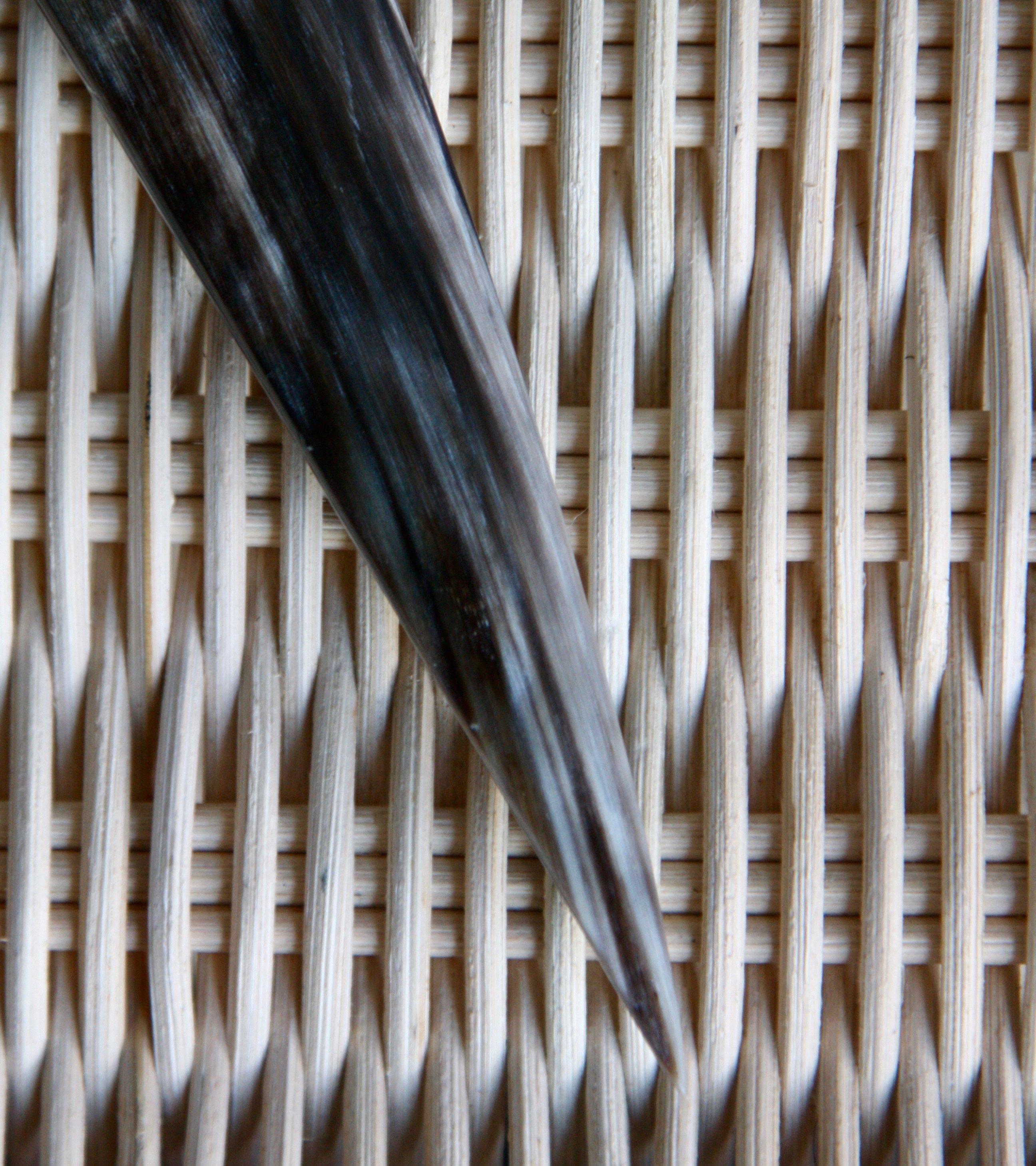 Carl Auböck Sculptural Horn Letter Opener with Leather Strap 2