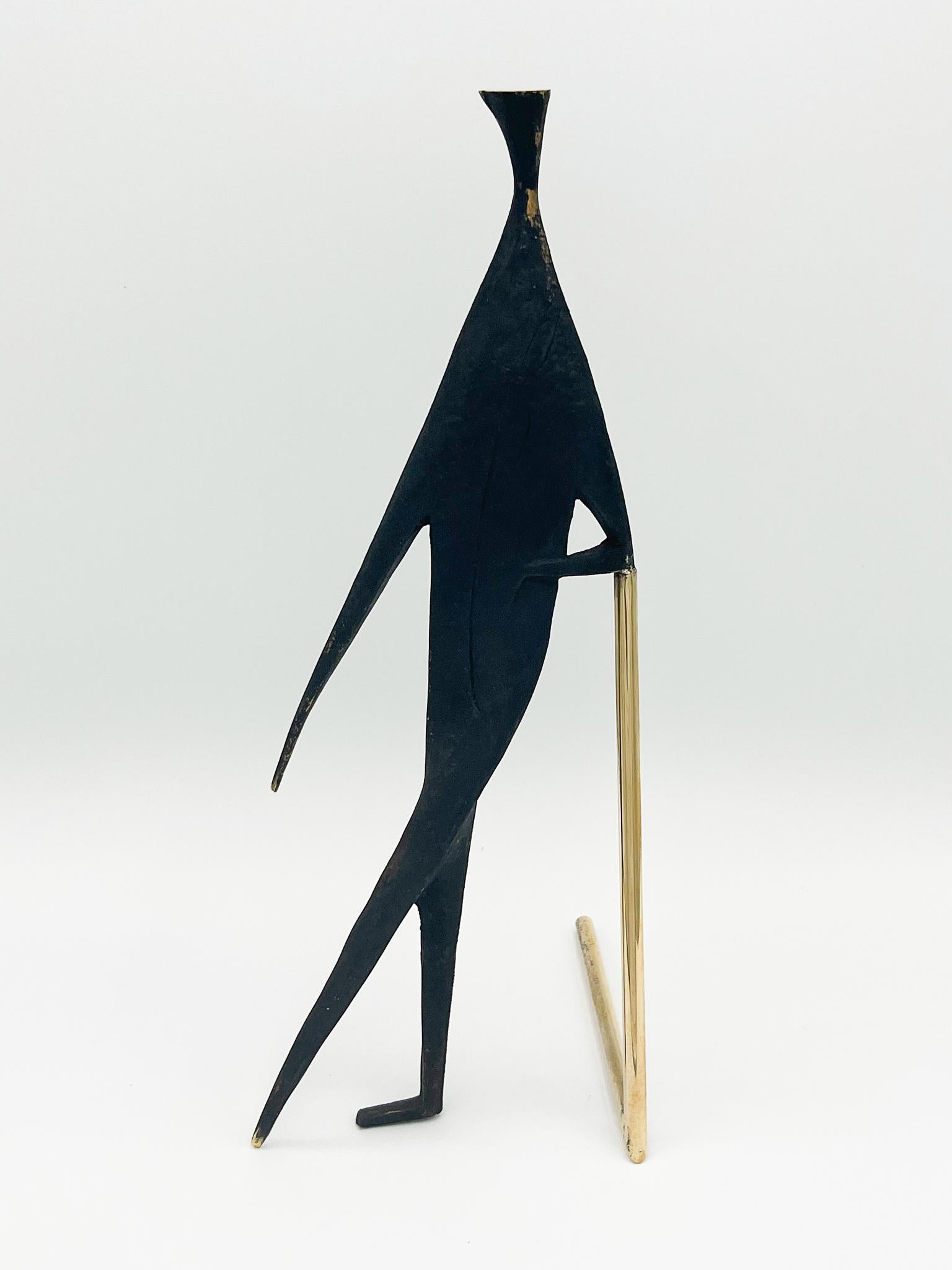  Carl Aubock-Skulptur „Man mit Stick“ von Carl Aubock, 4060 im Zustand „Gut“ im Angebot in Chalk Hill, PA