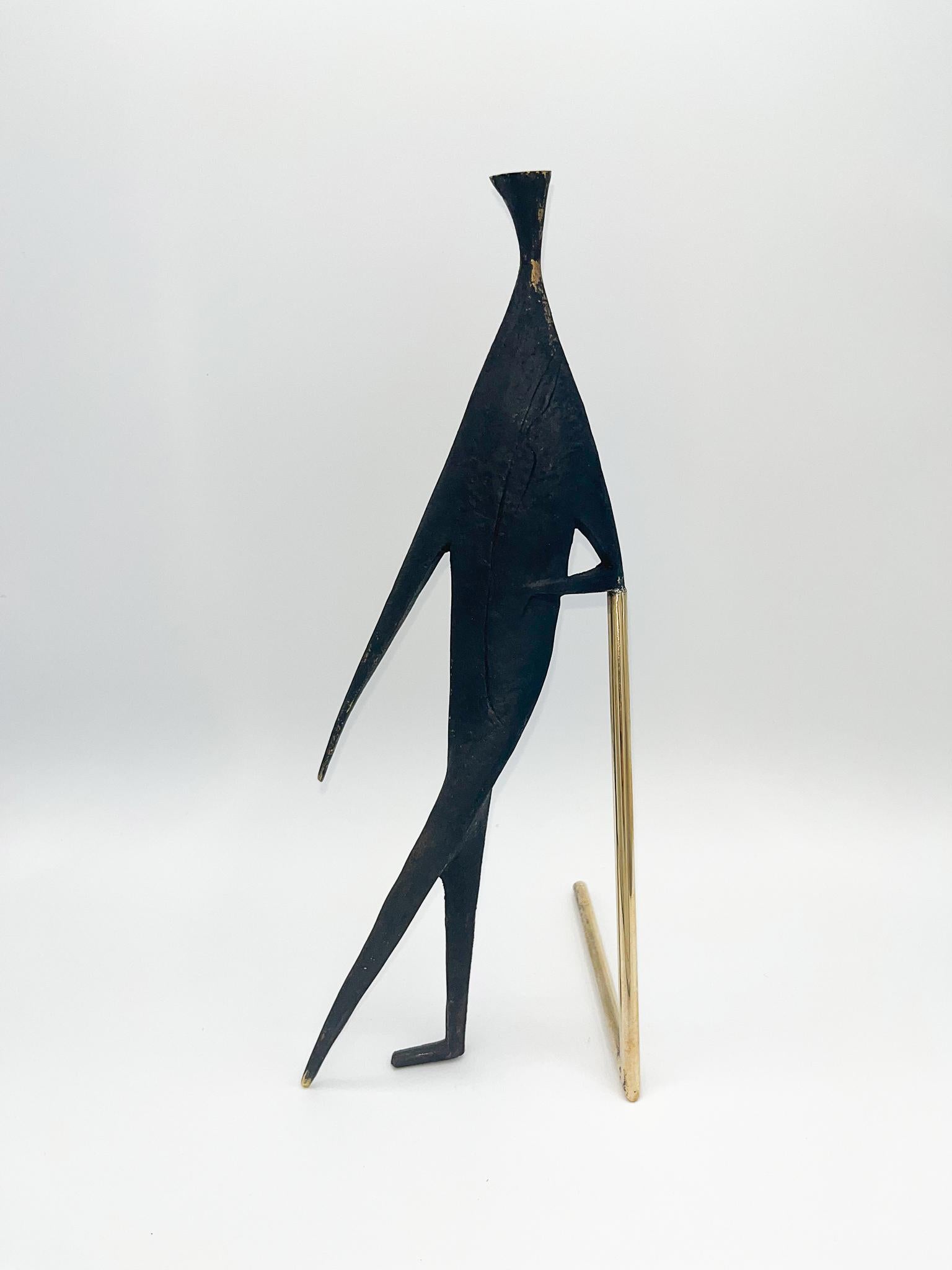  Carl Aubock-Skulptur „Man mit Stick“ von Carl Aubock, 4060 (21. Jahrhundert und zeitgenössisch) im Angebot