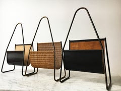 Carl Auböck Set of Three-Magazine Stands, Austria, 1950s