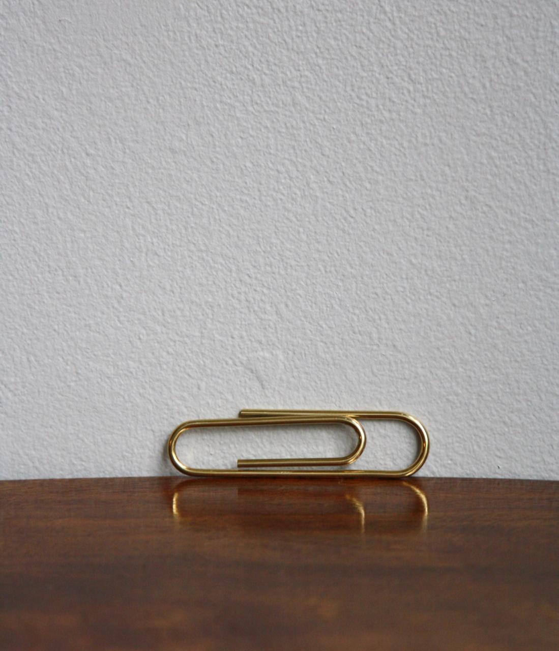 Mid-Century Modern Carl Auböck Small Brass Paper Clip #5647