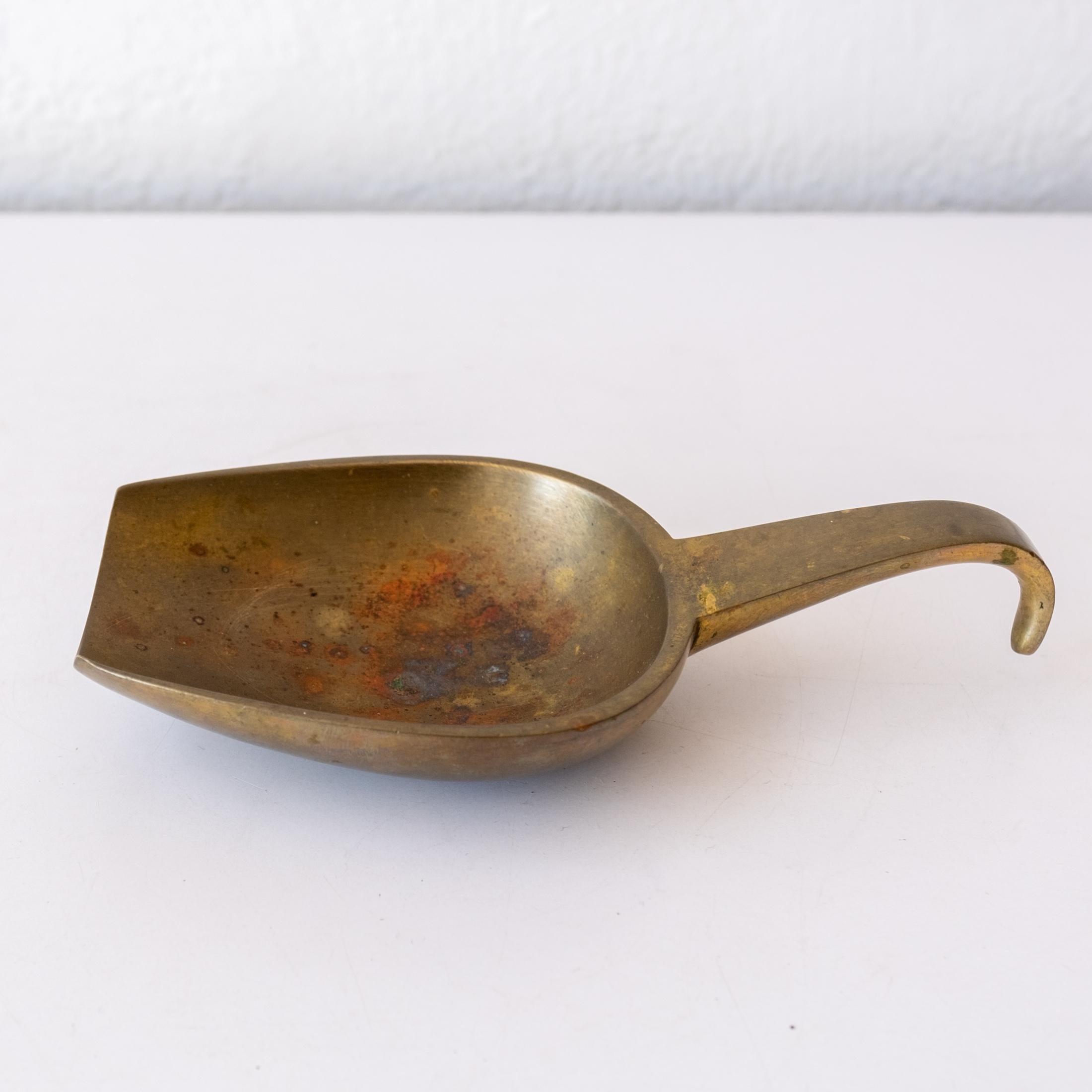 Mid-Century Modern Carl Auböck Solid Bronze Scoop Bowl