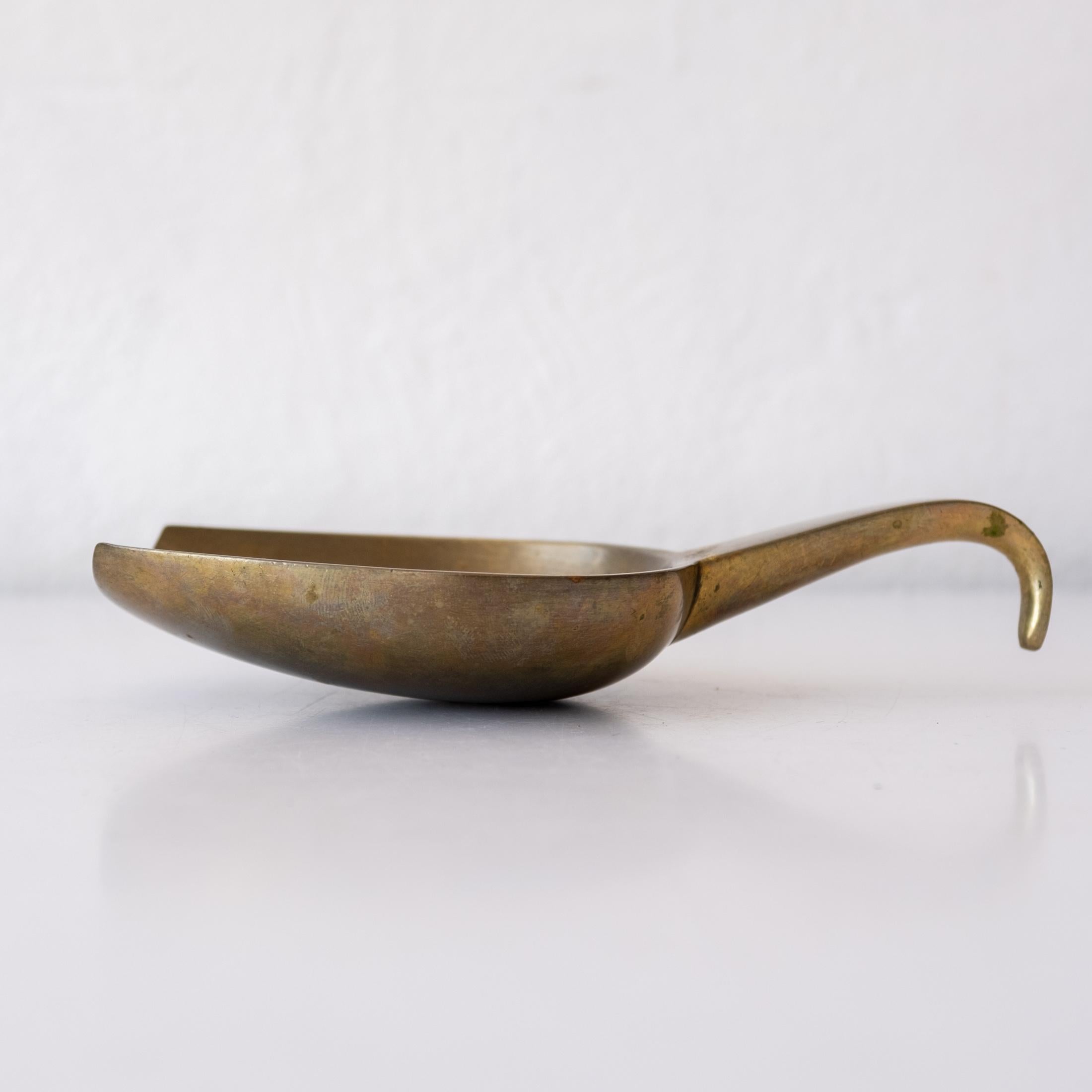 Mid-20th Century Carl Auböck Solid Bronze Scoop Bowl