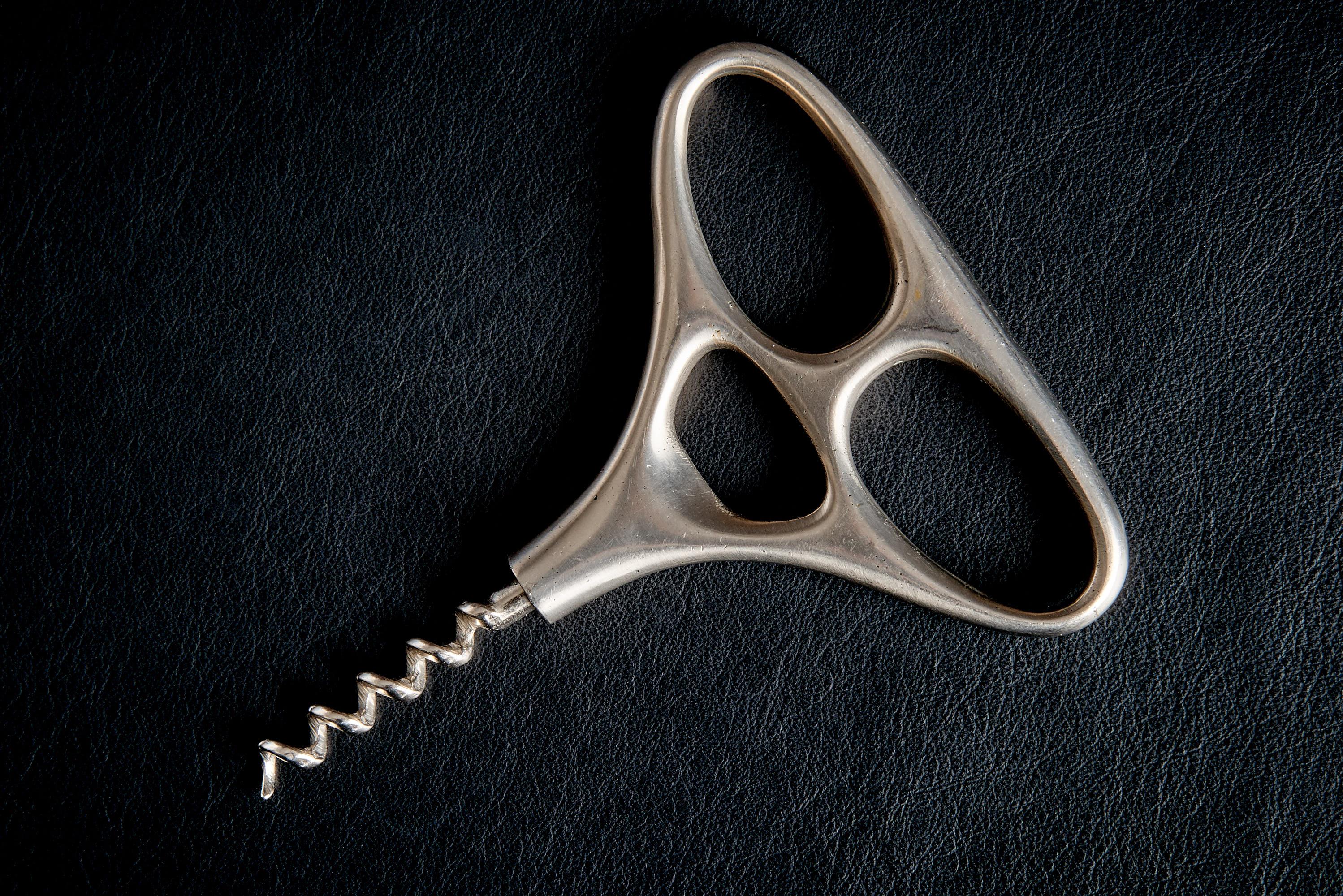 Carl Auböck Brass and Steel Cork Screw, Austria 1960s For Sale