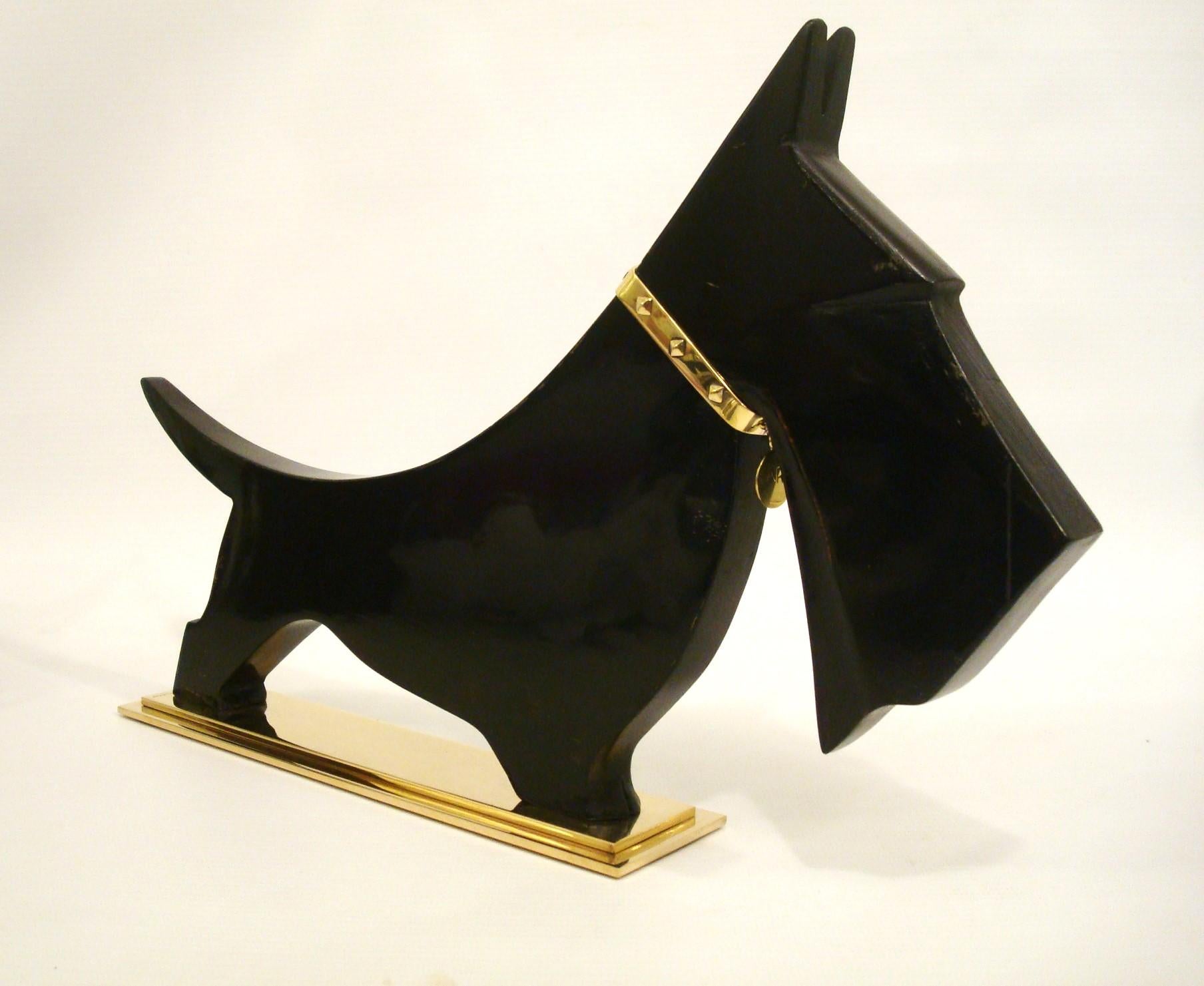 Scultura in stile Scotch Terrier Art Deco degli anni '20 di Carl Auböck in vendita 2