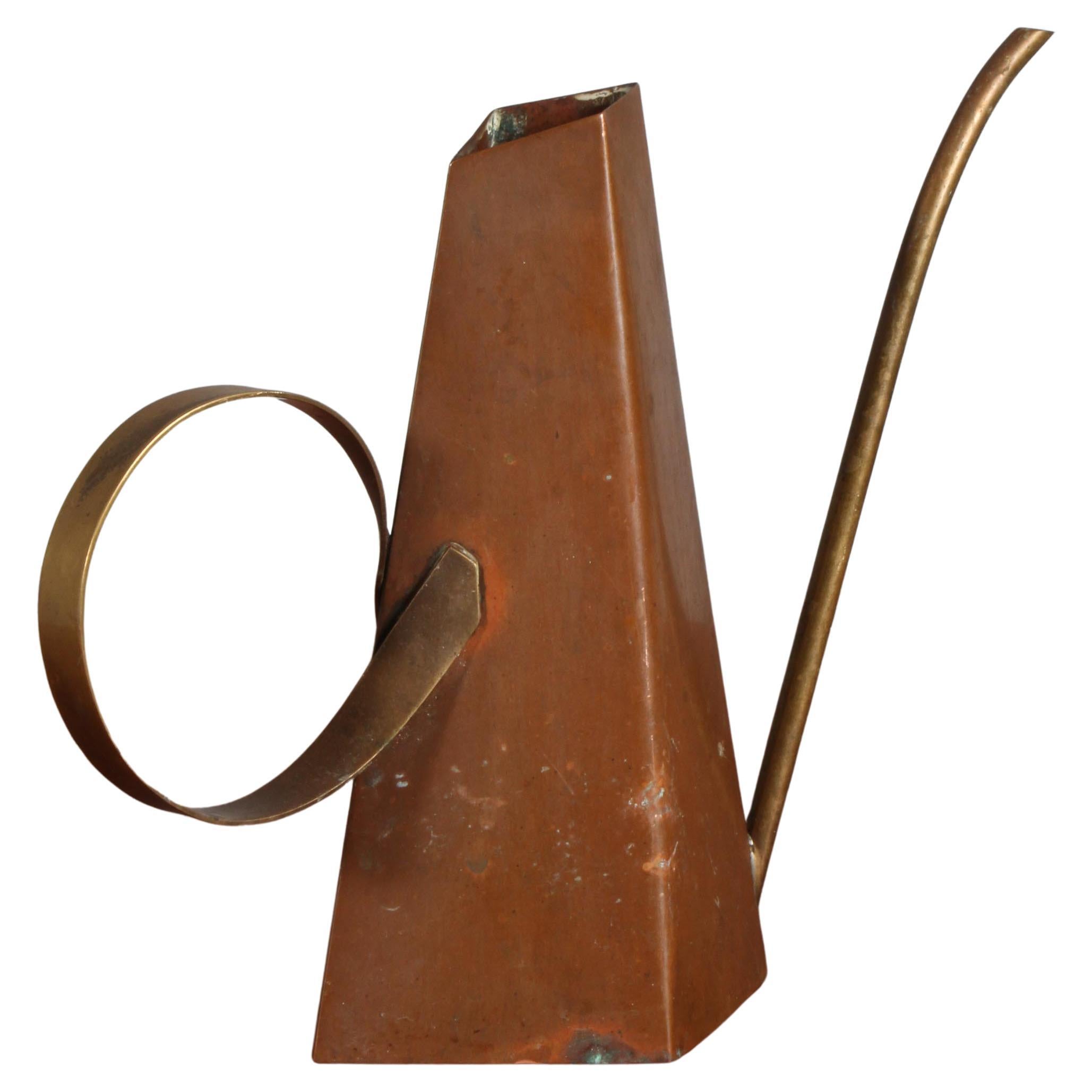 Carl Auböck style Watering Can in Copper and Brass