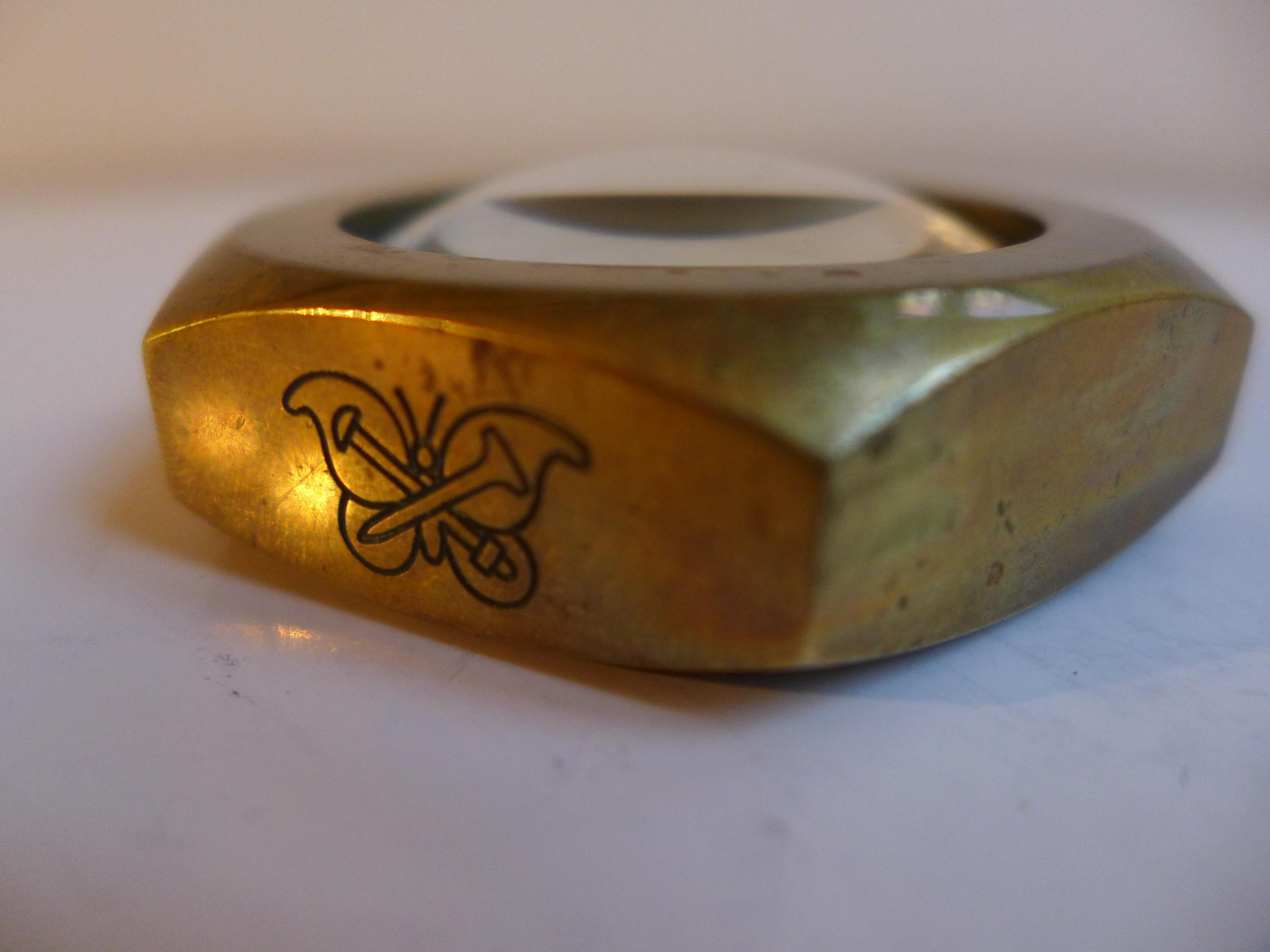 Carl Aubock Table Magnifier 1950 Austria (Handgefertigt) im Angebot