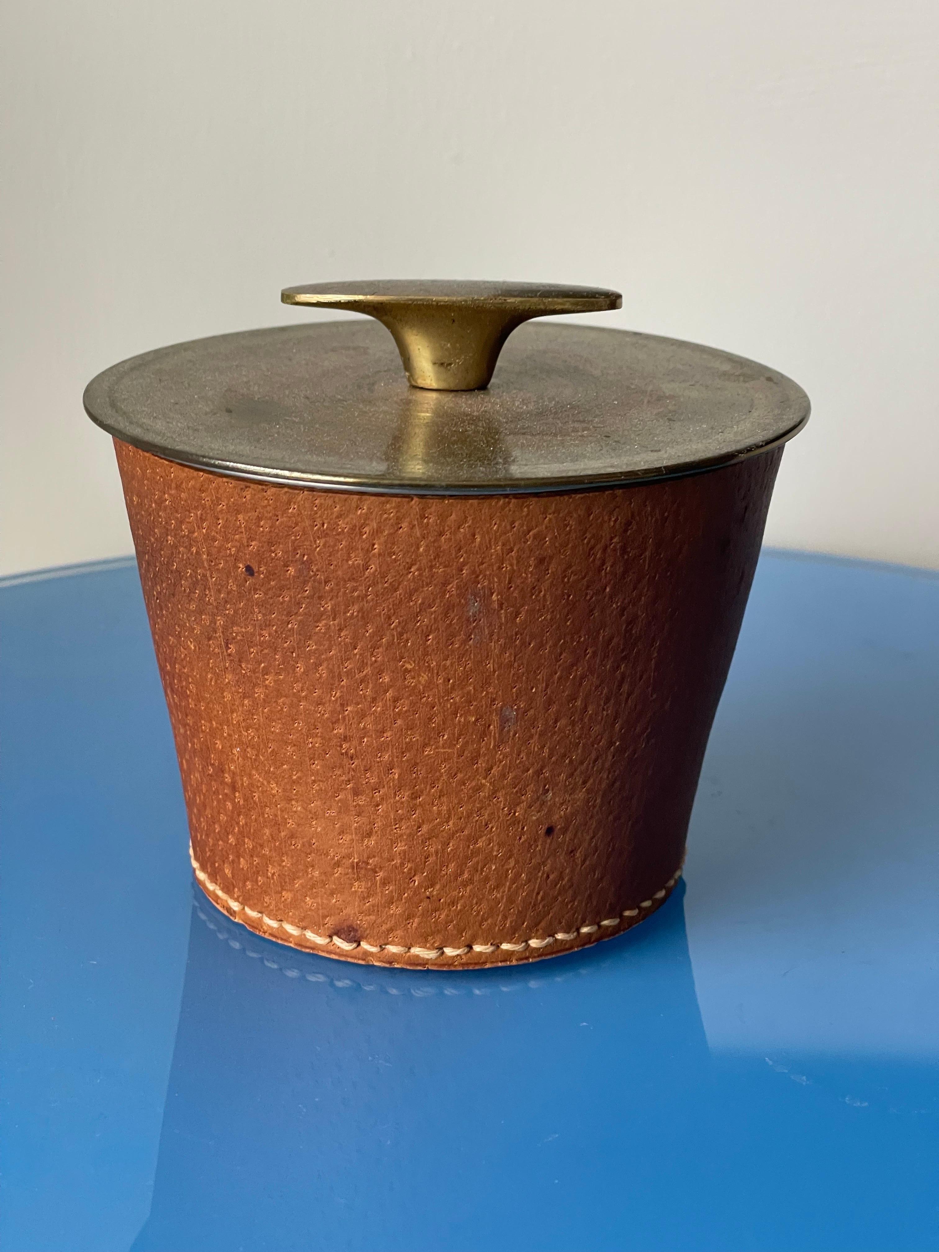 Carl Aubock Tobacco Tin Lidded Bowl Model 3617 3