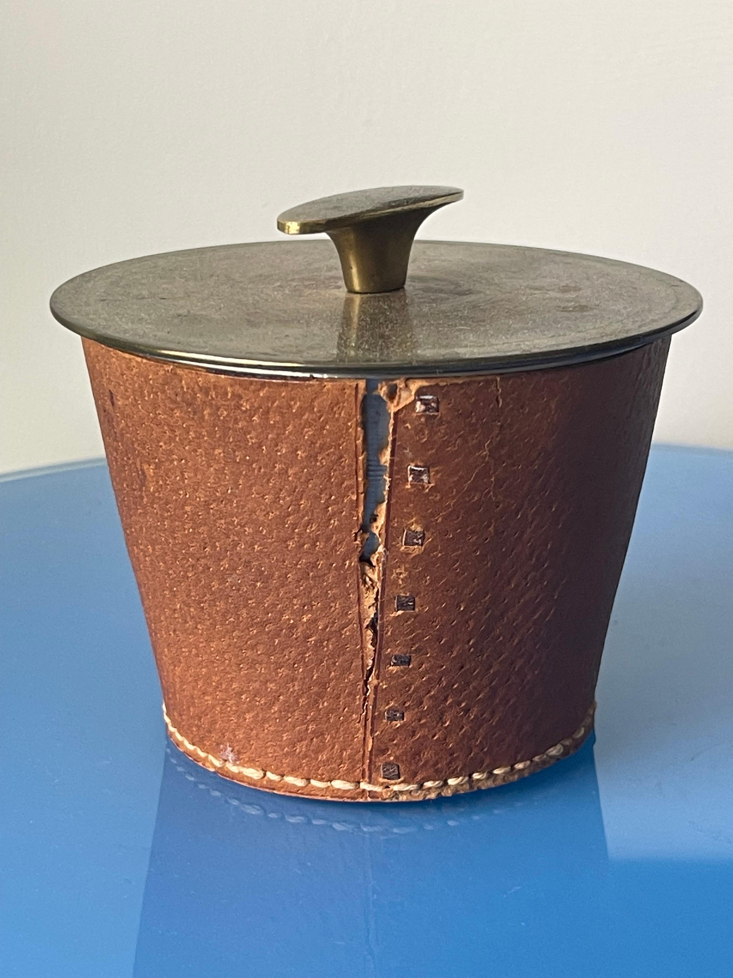 Austrian Carl Aubock Tobacco Tin Lidded Bowl Model 3617