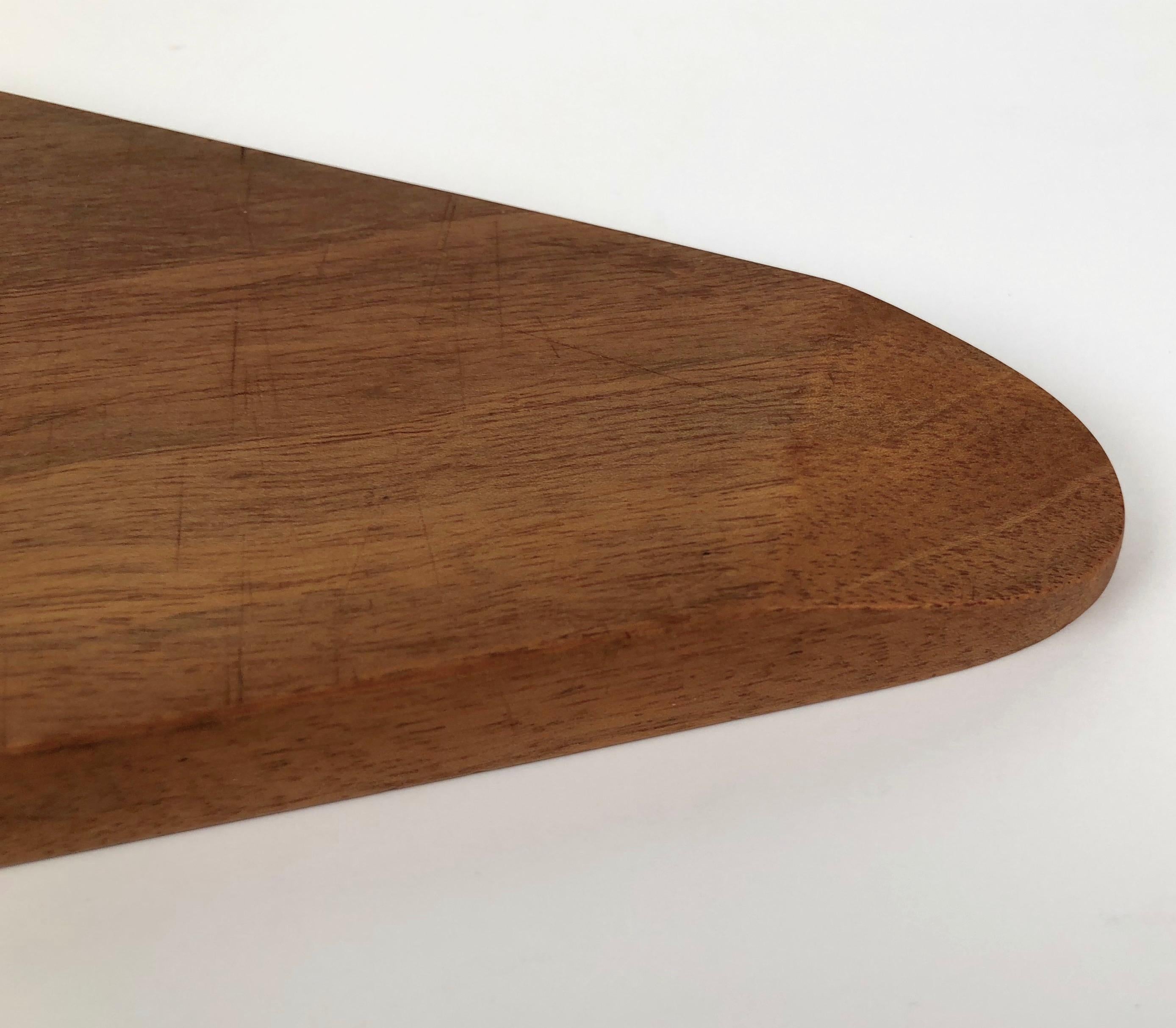 Metal Carl Auböck Triangular Walnut Cutting Board with Amboss Knife For Sale