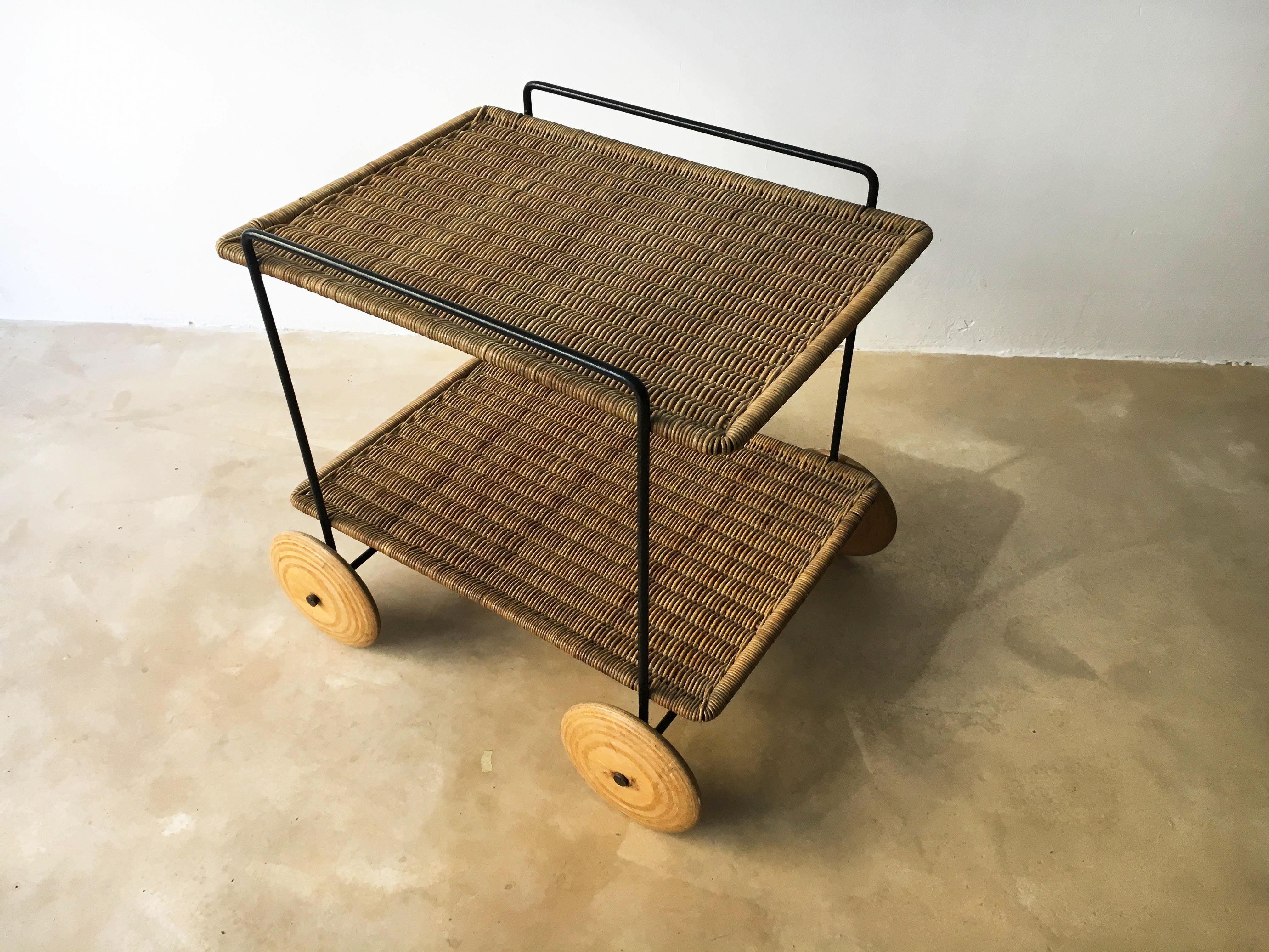 Carl Auböck Trolley, Austria, 1950s For Sale 4