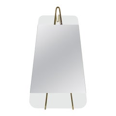 Carl Aubock Vienna Rare Brass Wall Mirror No. 38, Austria, 1950s