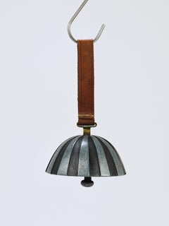 Carl Aubock Vintage Zebra Dinner Bell #3604, Paperweight, Vienna, 1950s