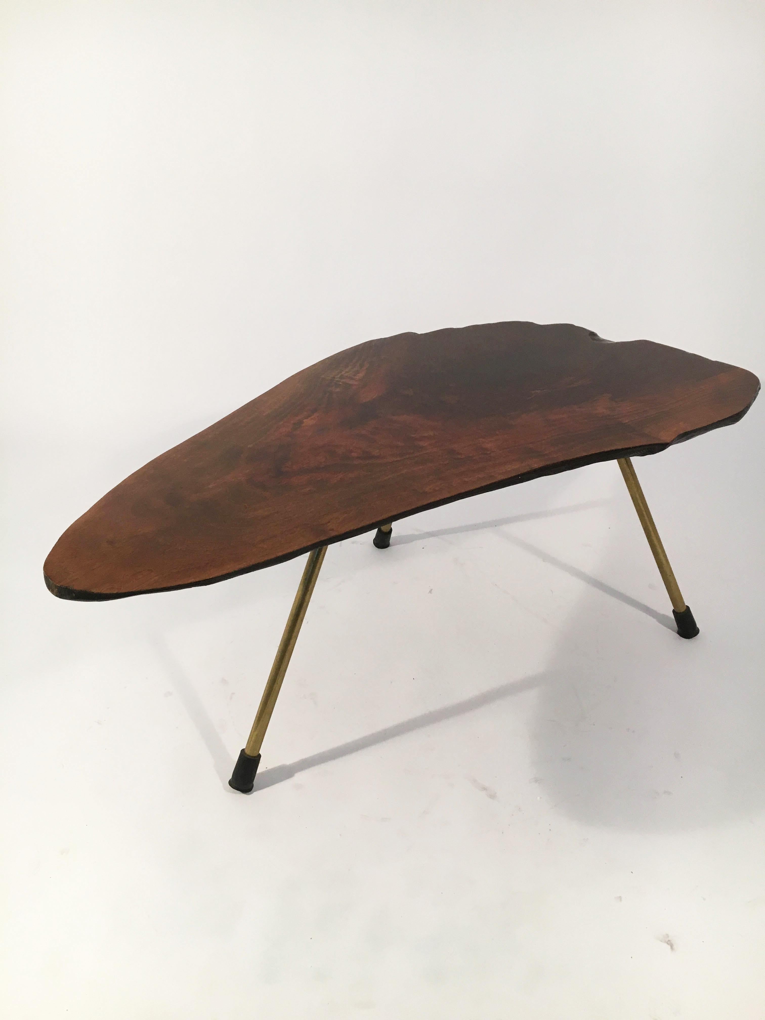 Carl Auböck Walnut Tree Trunk Table, Austria, 1950s In Good Condition For Sale In Vienna, Vienna