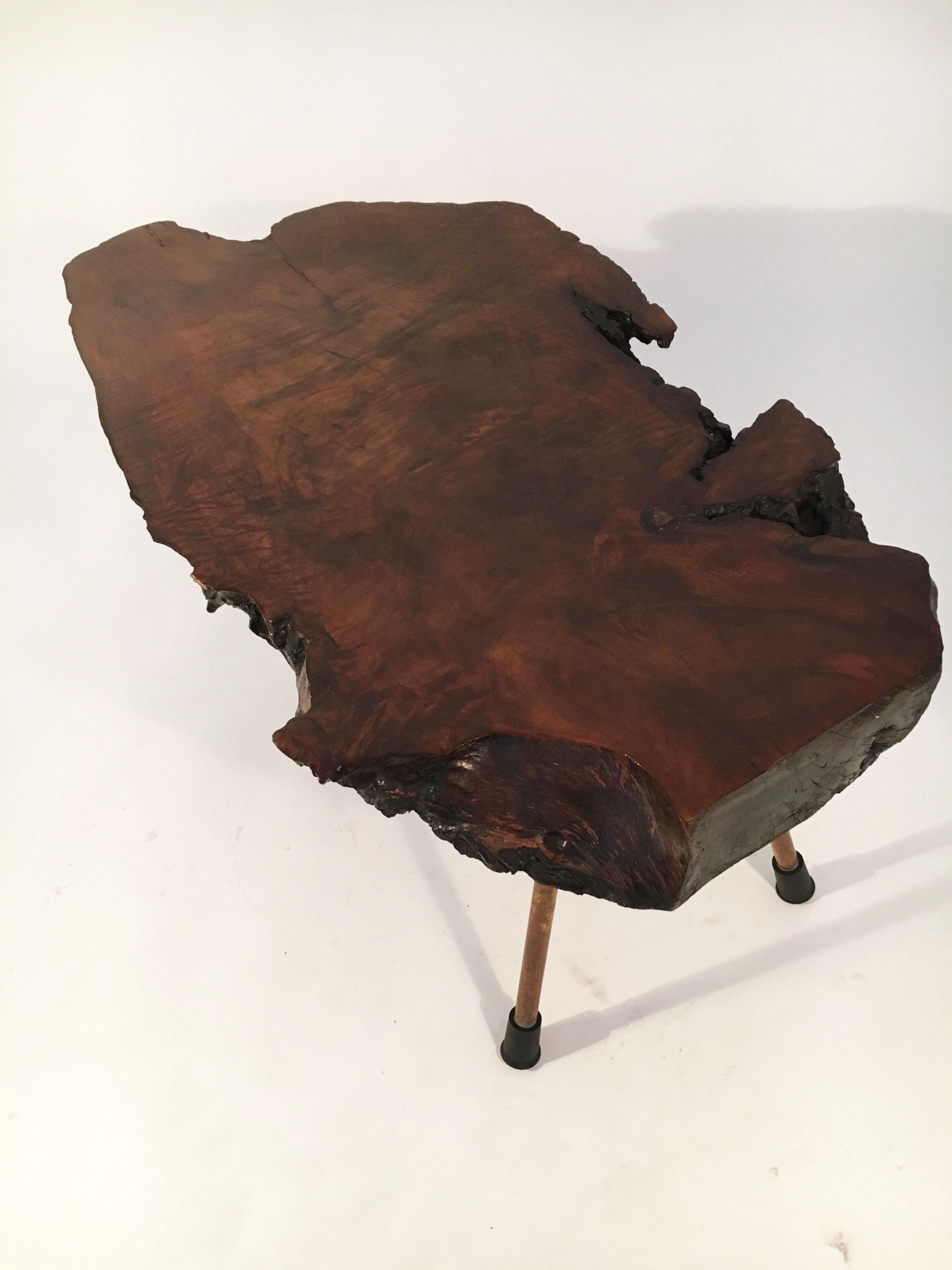 Carl Auböck Walnut Tree Trunk Table, Austria, 1950s For Sale 2