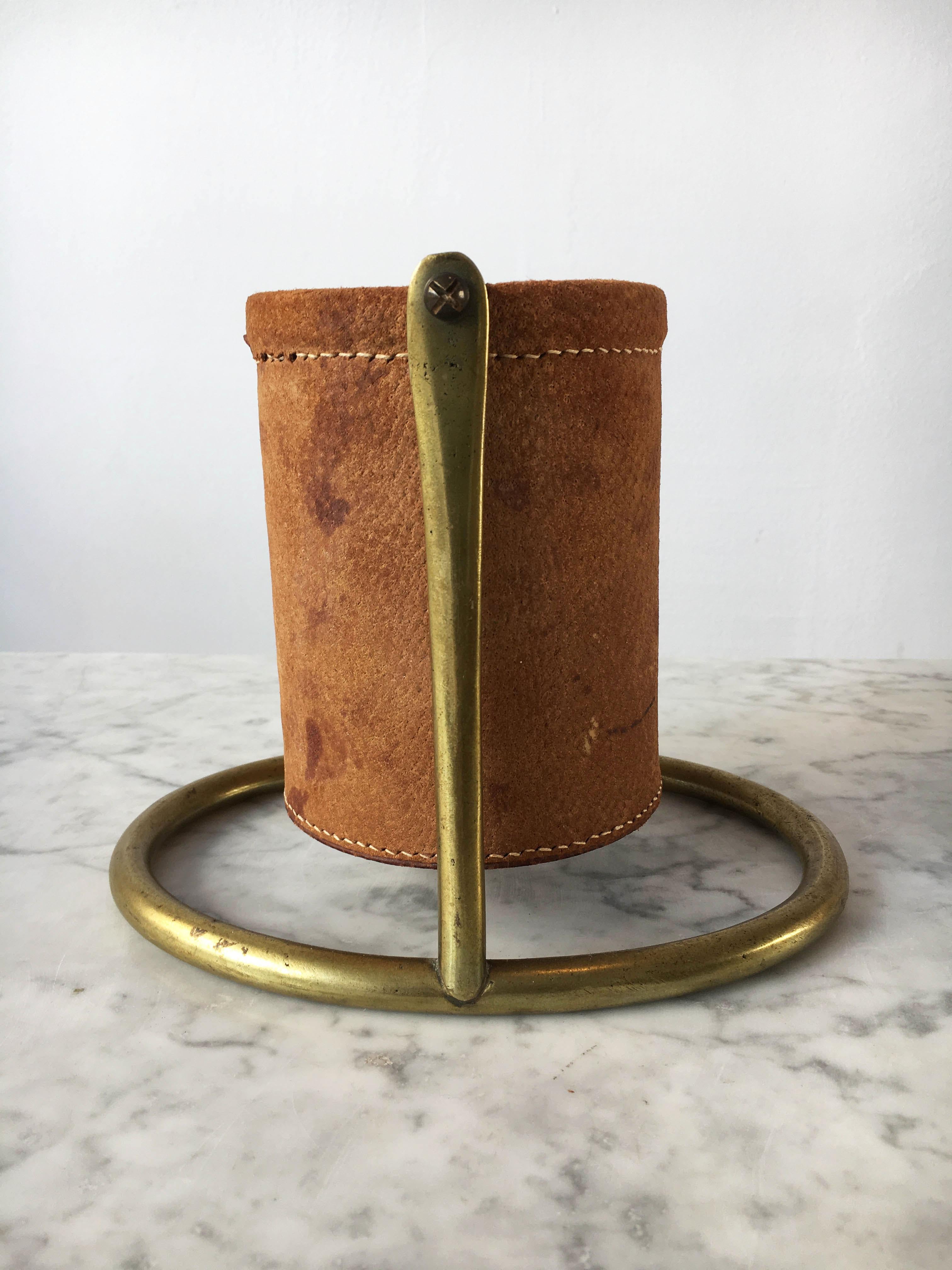 Carl Auböck II Vintage Wine Caddy, Model '5018', Austria 1950s.