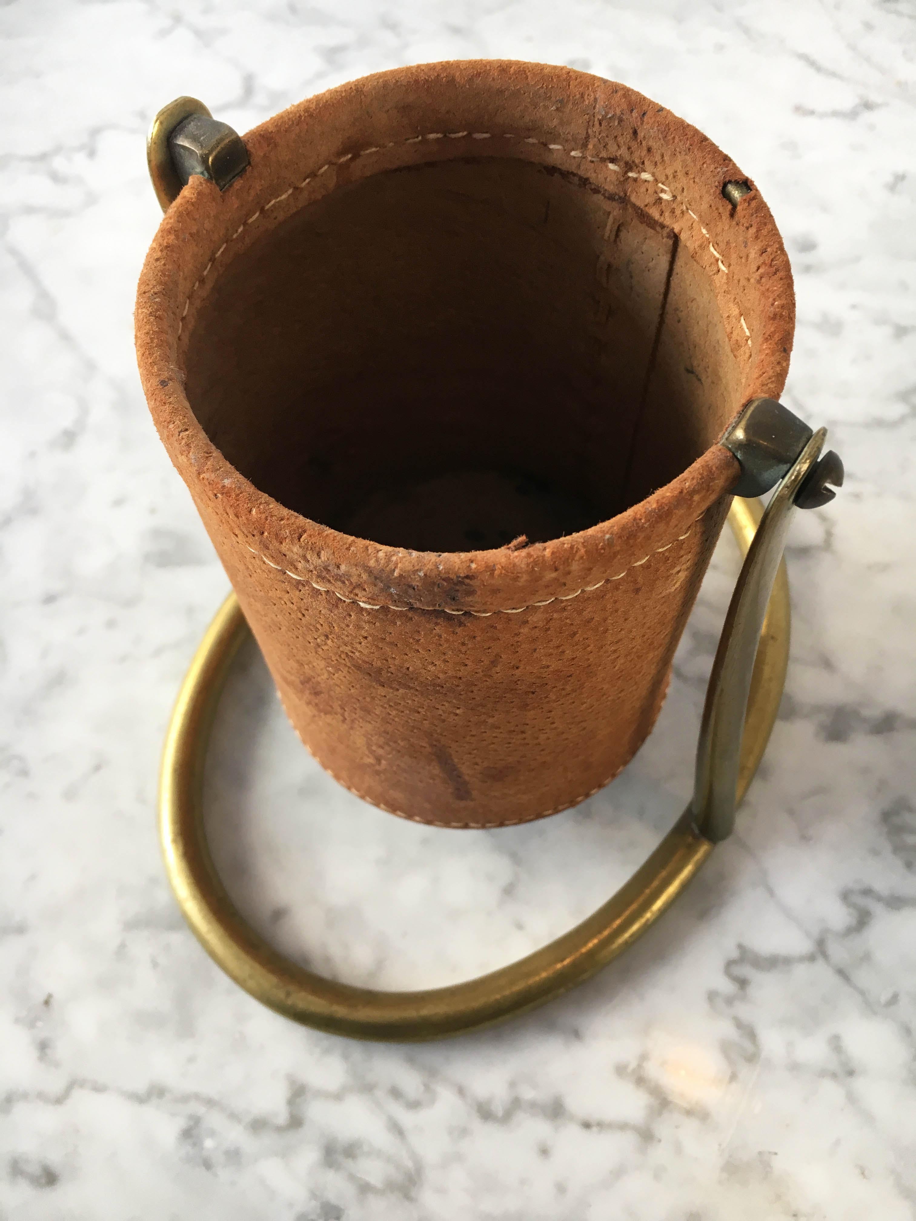 Austrian Carl Auböck II Vintage Wine Caddy, Model '5018', Austria 1950s