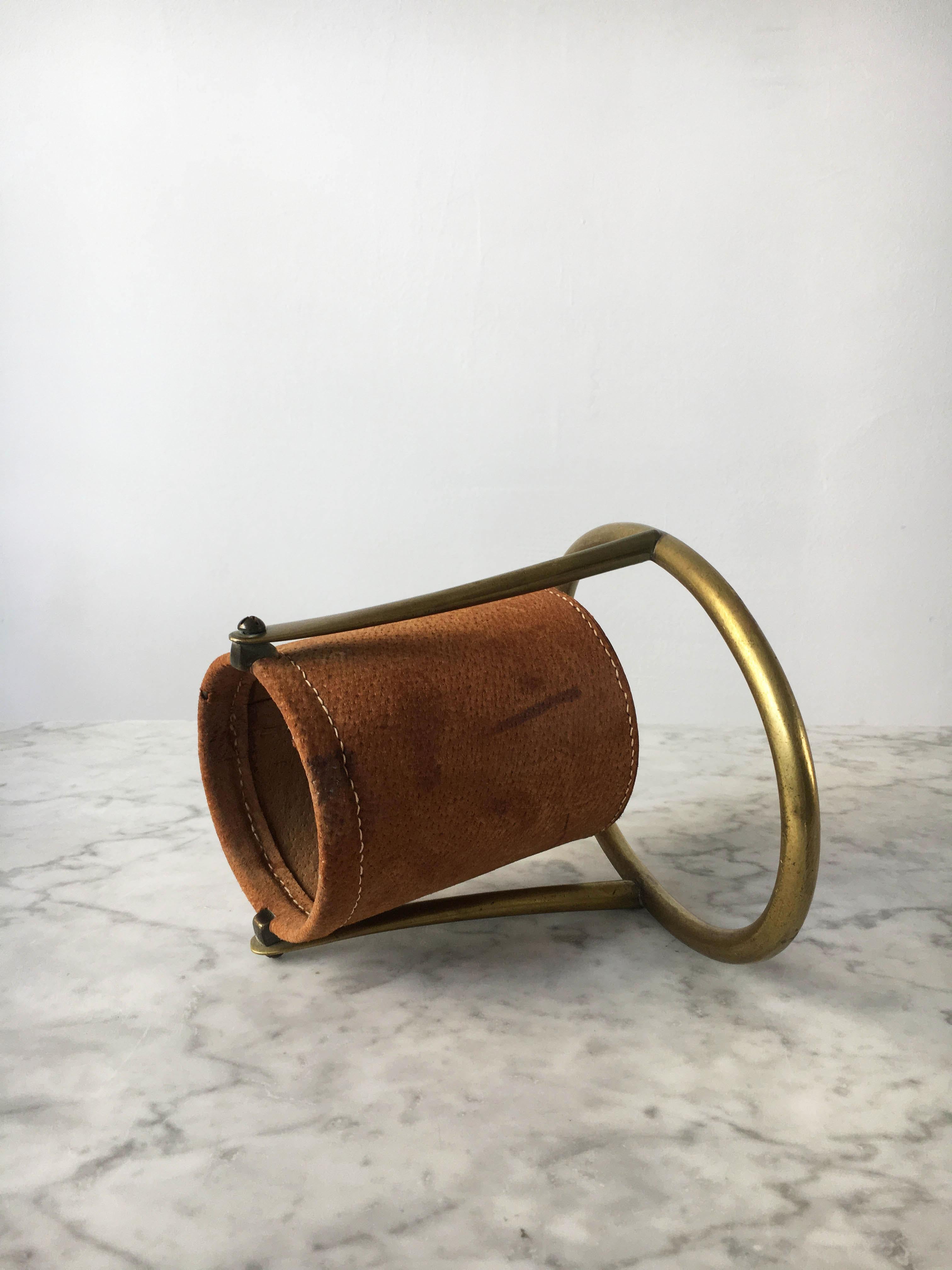 Carl Auböck II Vintage Wine Caddy, Model '5018', Austria 1950s 1
