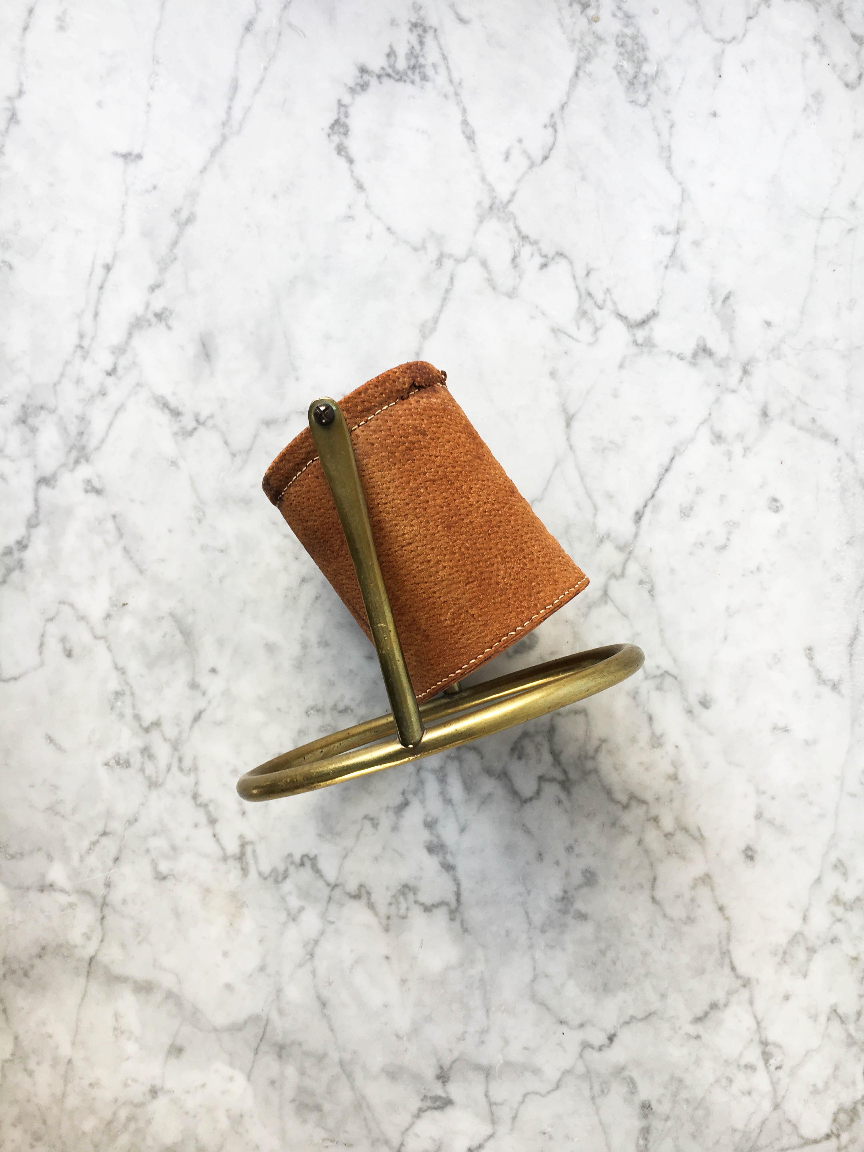Carl Auböck II Vintage Wine Caddy, Model '5018', Austria 1950s 2