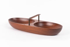 Ciotola in legno di Carl Auböck, Austria 1960