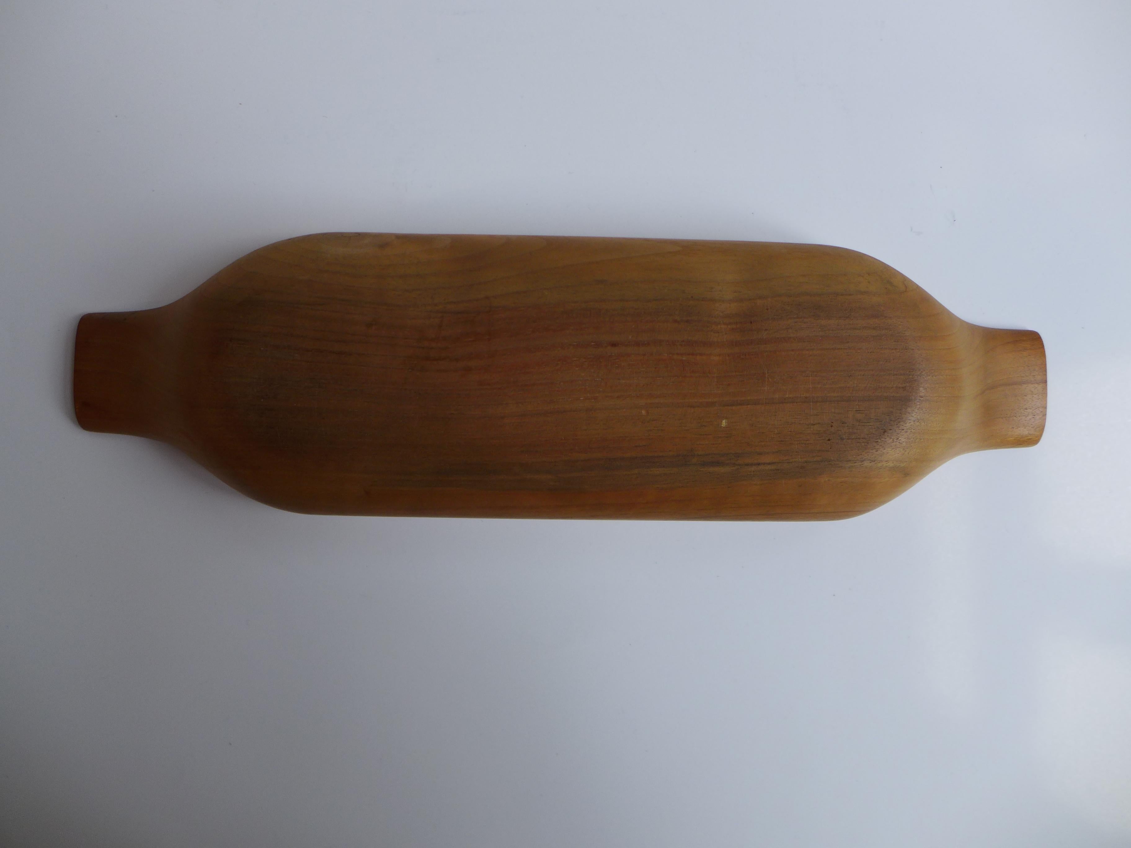 Bauhaus Carl Aubock Wooden Bowl Goldplated from 1950 For Sale