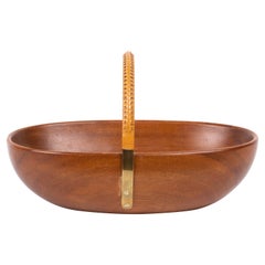 Ciotola o cesto in legno di Carl Auböck, Austria 1960