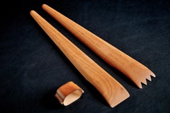 Mid-Century Modern Wooden Salad Tong by Werkstätte Carl Auböck, 1960s