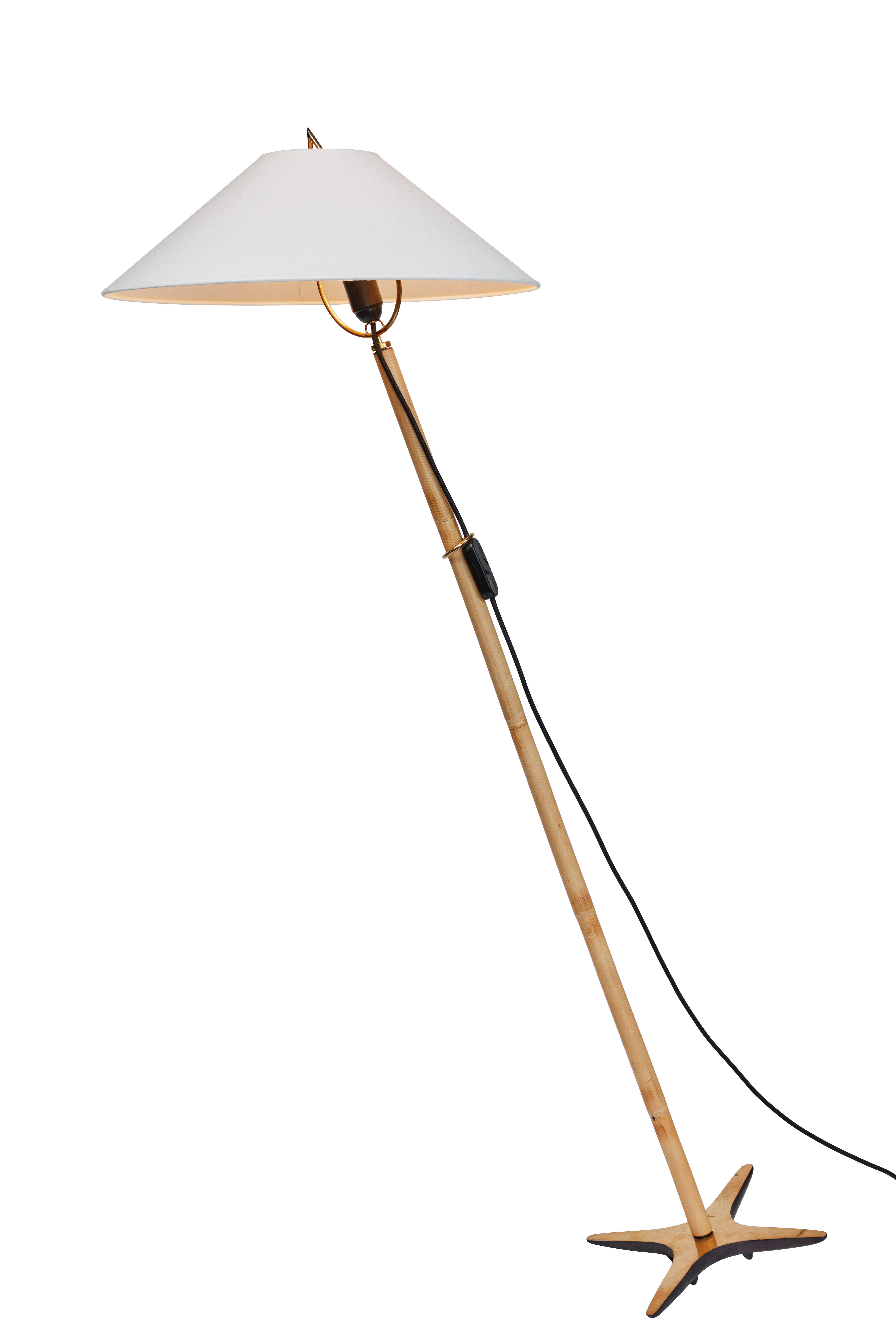 Mid-Century Modern Carl Auböck X-Lamp Floor Lamp For Sale