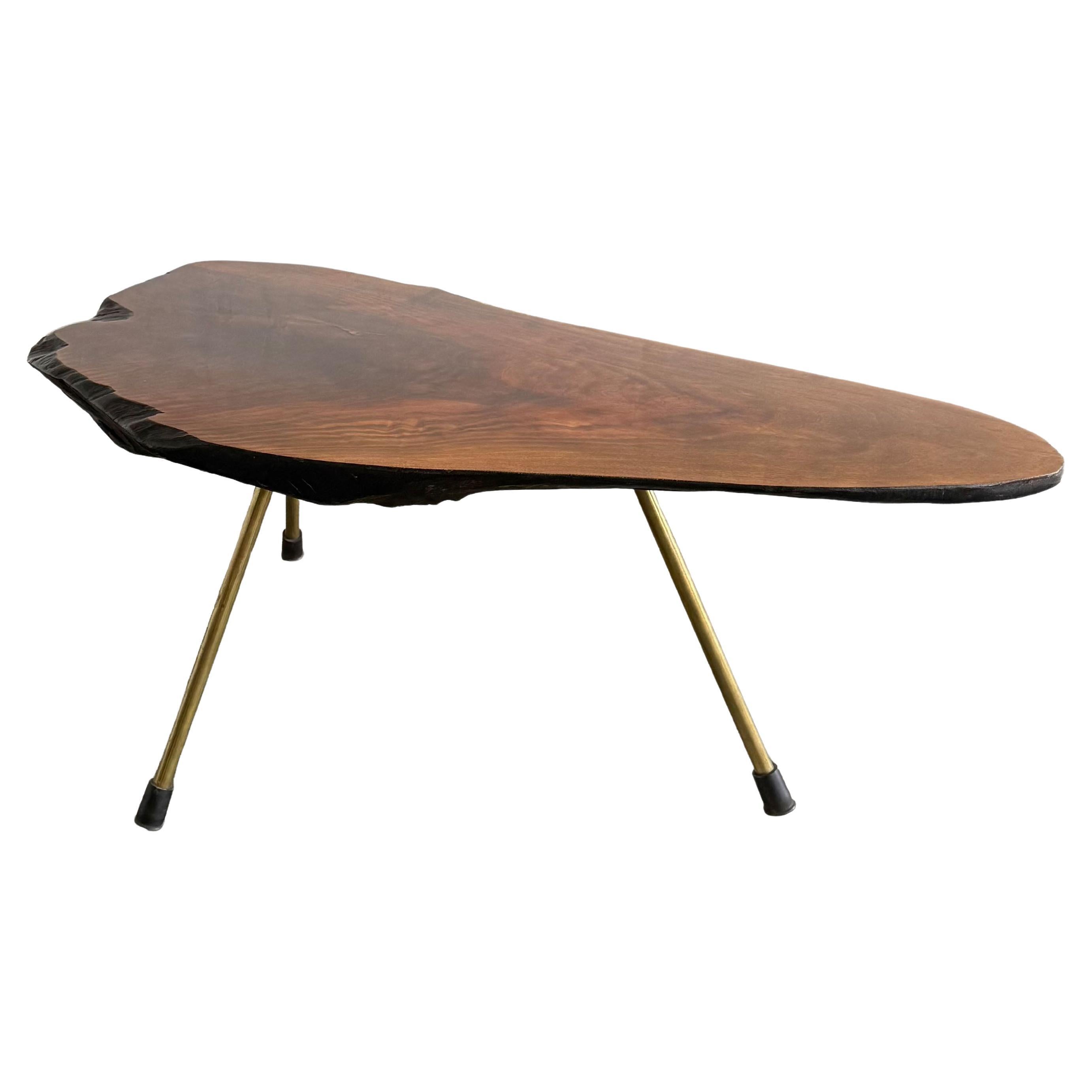 Carl Auöck II. Table basse en forme de tronc d'arbre, Autriche 1950 en vente