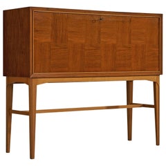 Carl-Axel Acking Cabinet in Teak with Illuminated Dry Bar