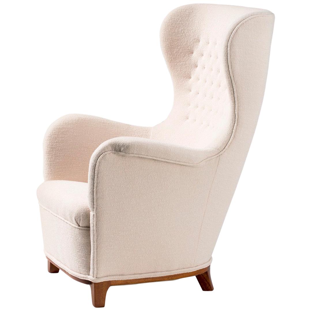 Carl-Axel Acking Swedish Wing Chair, 1940s